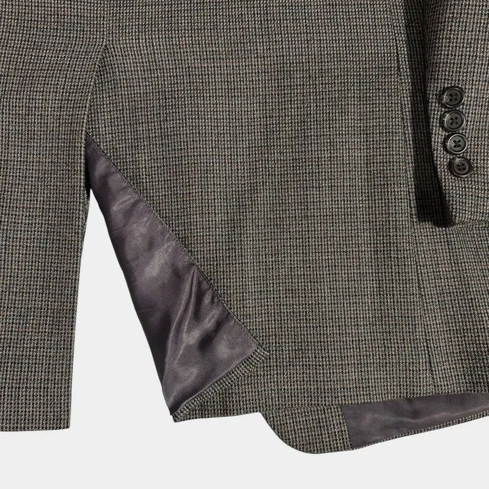 RALPH LAUREN Mens Blazer Sport Coat Two Button Jacket 44L Brown Lamb Wool 1-Vent